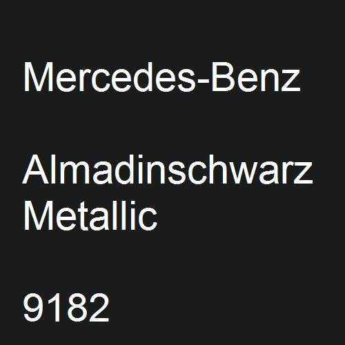 Mercedes-Benz, Almadinschwarz Metallic, 9182.